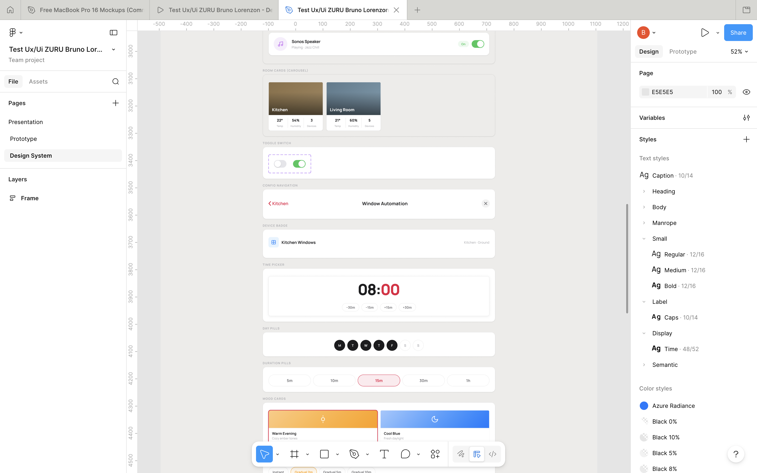 Design system tokens